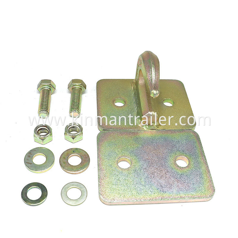 Zinc Plated G70 Forged Steel Welding Grab Hook With Mounting Plate